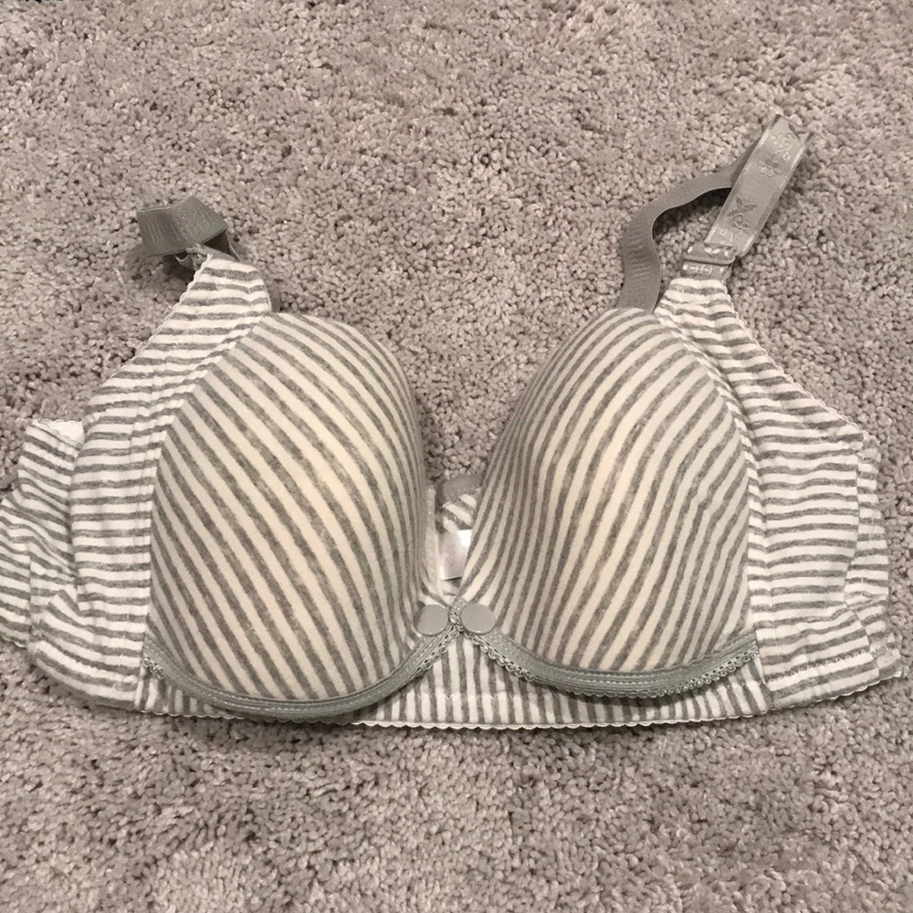 Striped Nursing Bra